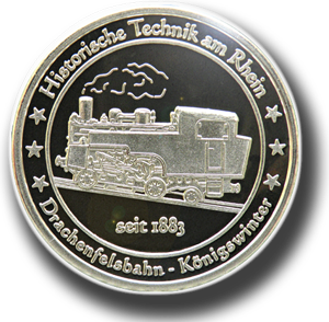 Talermotiv der Drachenfelsbahn