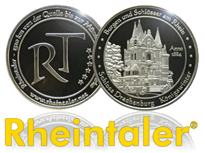 Logo mit dem Talermotiv von Schloß Drachenburg